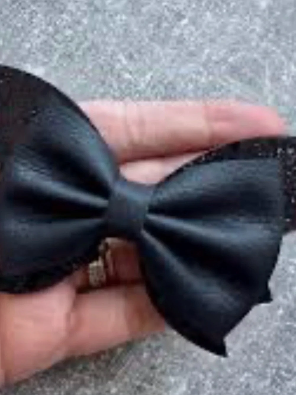 Black Bat Wing Bow Hair Clips for Women